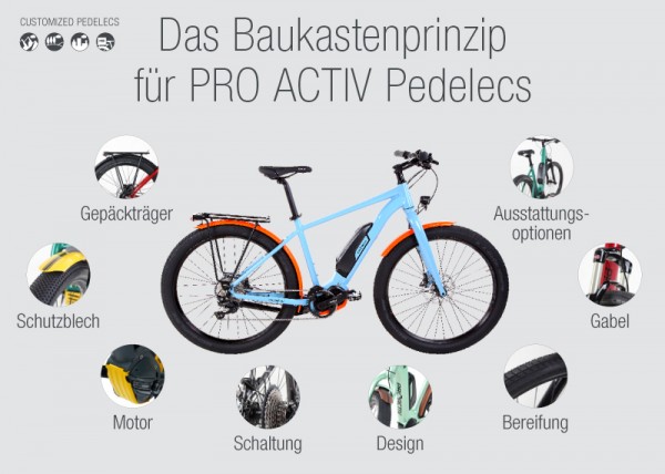 Das Baukastenprinzip für PRO ACTIV Pedelecs